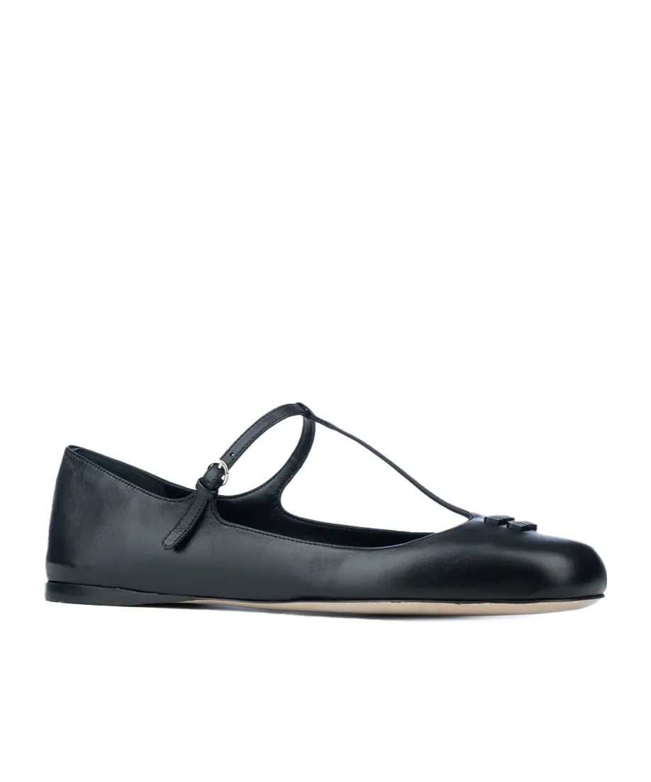 Miu Miu Logo-Lettering Ballerines