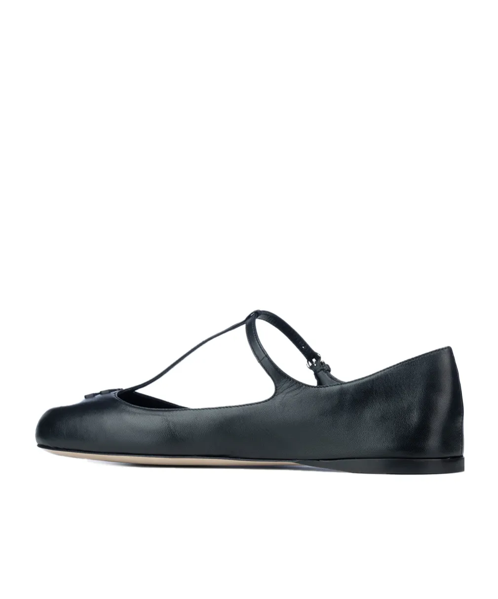 Miu Miu Logo-Lettering Ballerines