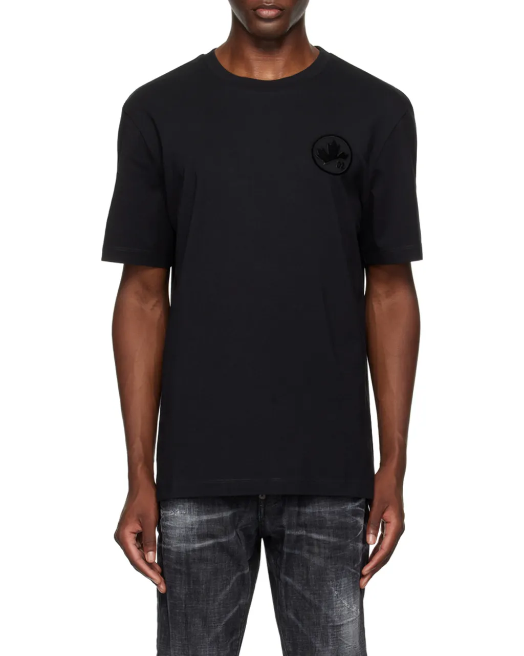 Dsquared2 Logo Patch Crewneck T-Shirt