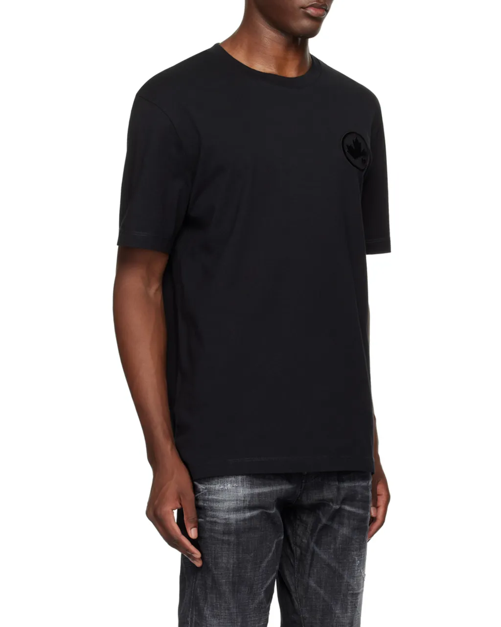 Dsquared2 Logo Patch Crewneck T-Shirt