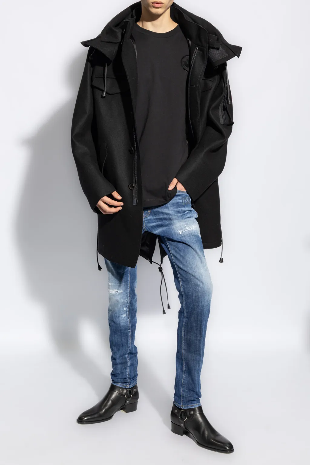 Dsquared2 Logo Patch Crewneck T-Shirt