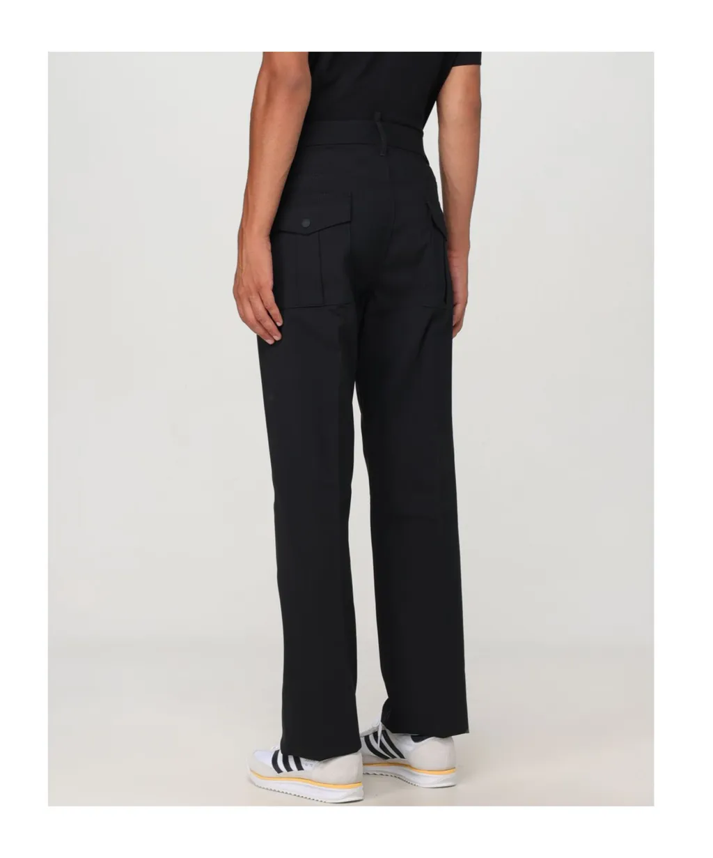 Belt-Loop Casual Pants