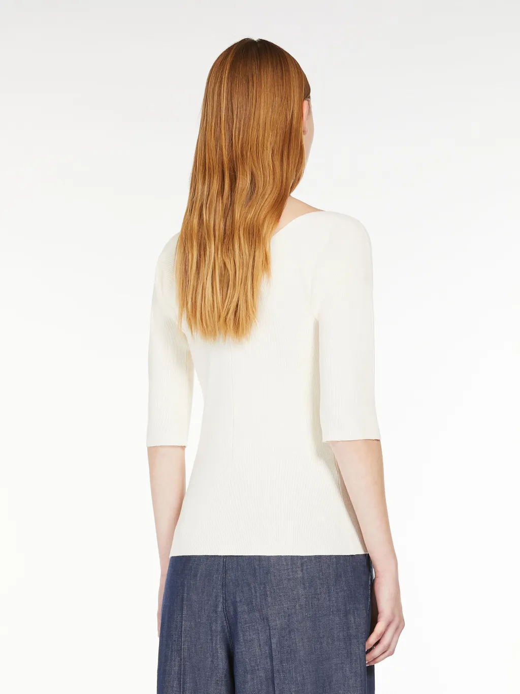 Weekend Max Mara V-Neck Half-Sleeved Jumper