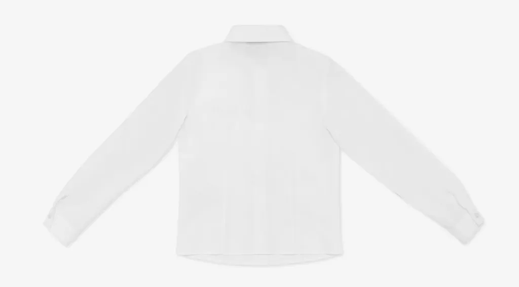 Fendi Kids Long Sleeved Buttoned Poplin Shirt