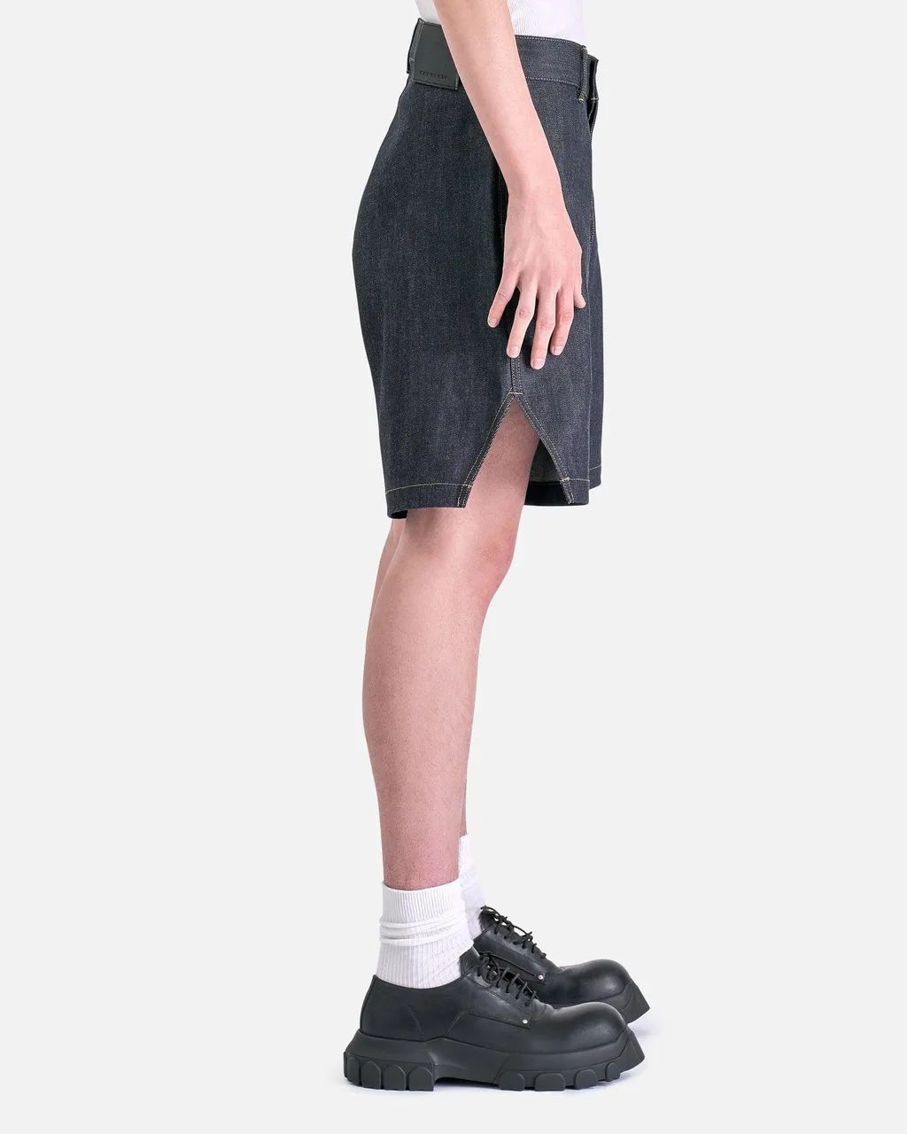 Rick Owens Drkshdw Denim Bermuda Shorts