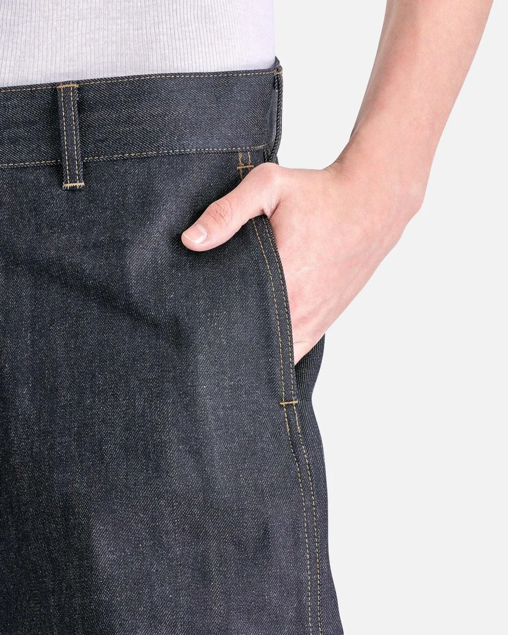 Rick Owens Drkshdw Denim Bermuda Shorts