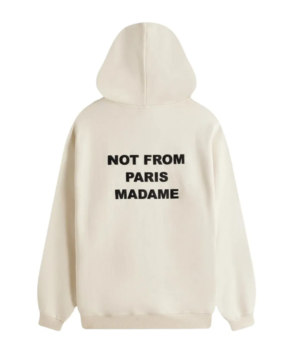 DrÔLe De Monsieur Slogan-Printed Drawstring Hoodie