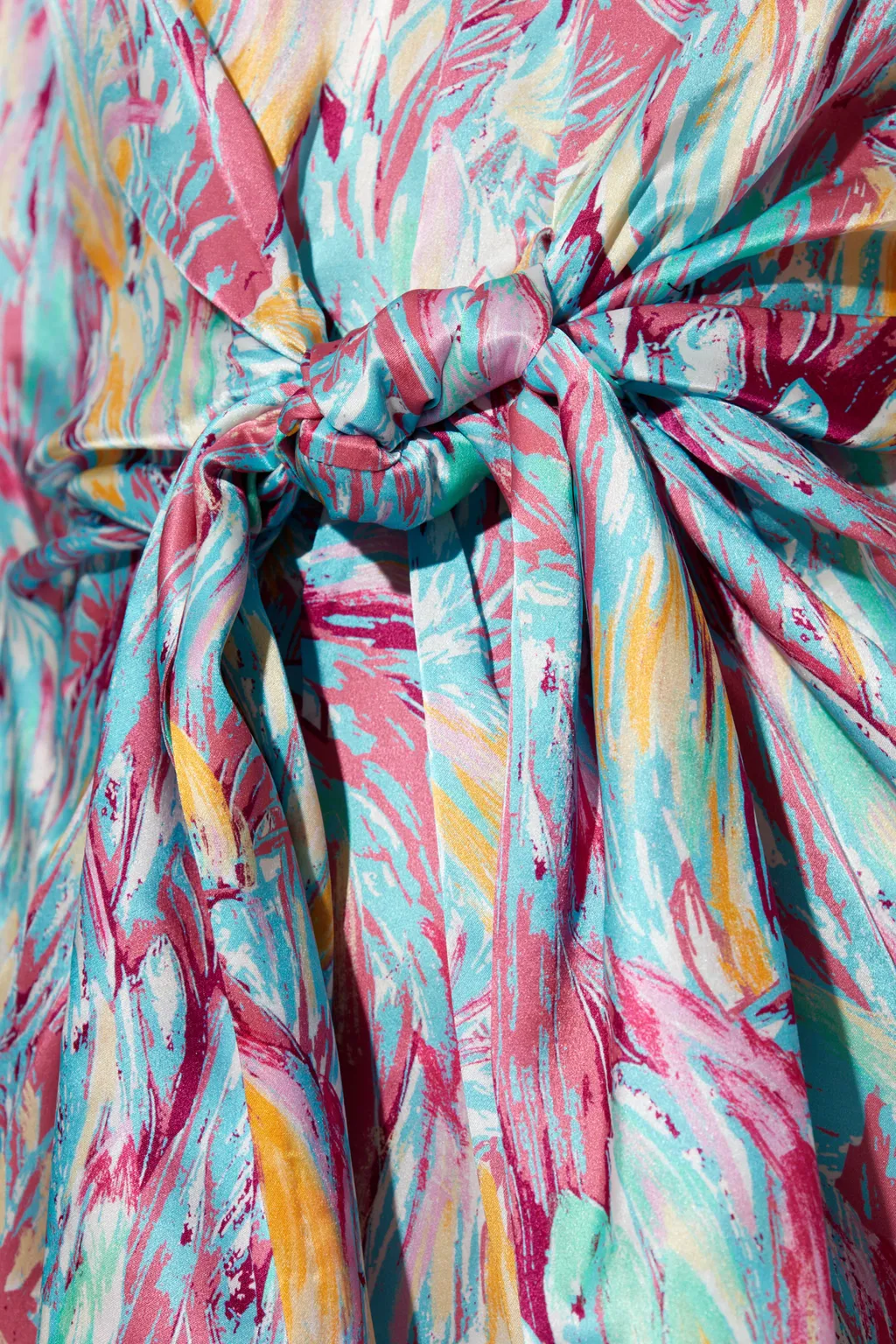 Balmain Floral Printed Long-Sleeved Dress