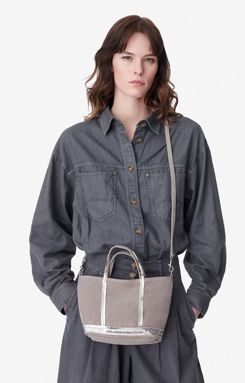 Cabas Tote Zippered Crossbody Bag