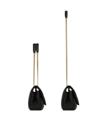 Saint Laurent Calypso Logo Plaque Medium Shoulder Bag