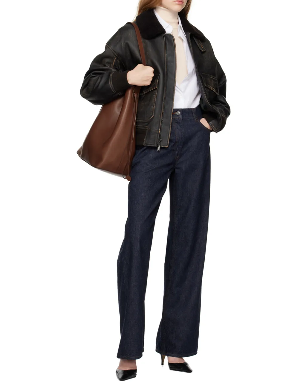 The Row Belvedere Drawstring Bucket Bag