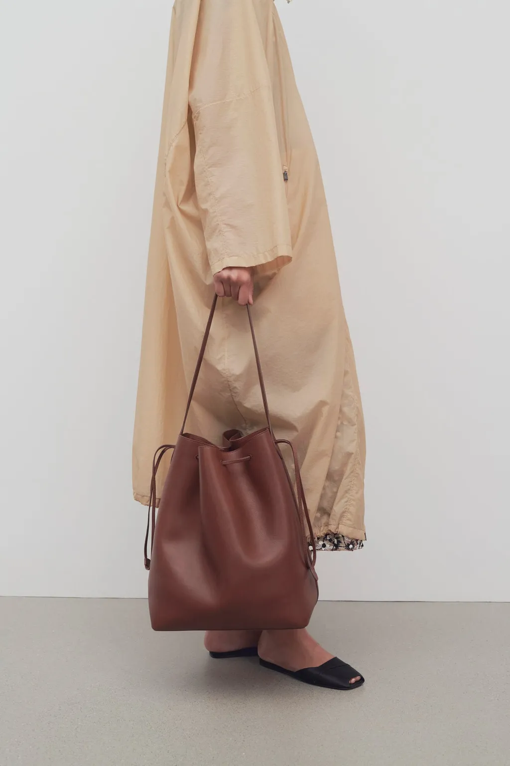 The Row Belvedere Drawstring Bucket Bag