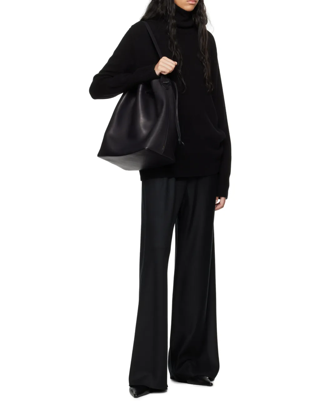 The Row Belvedere Drawstring Bucket Bag