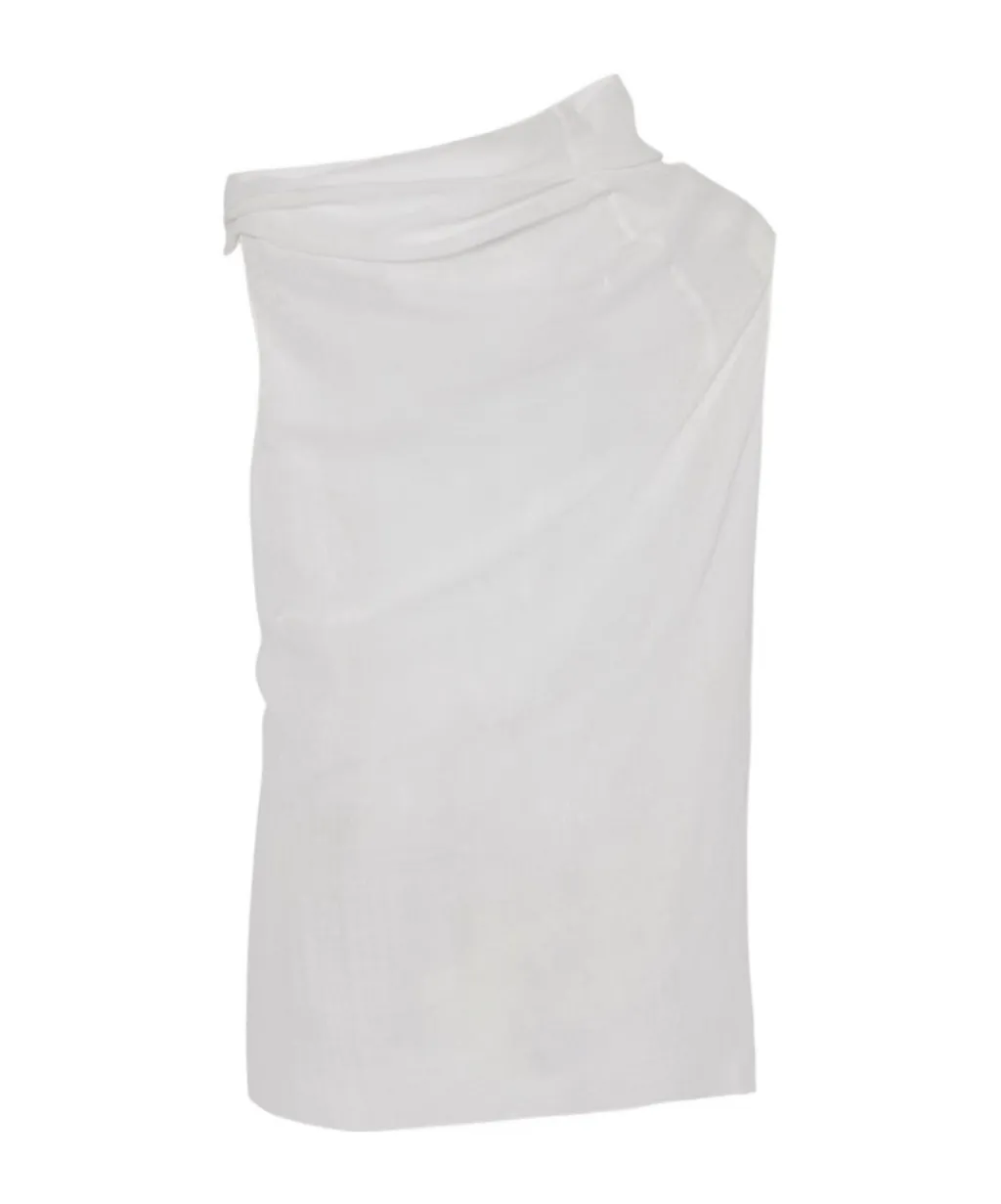 The Row Aria Twist-Detailed Top