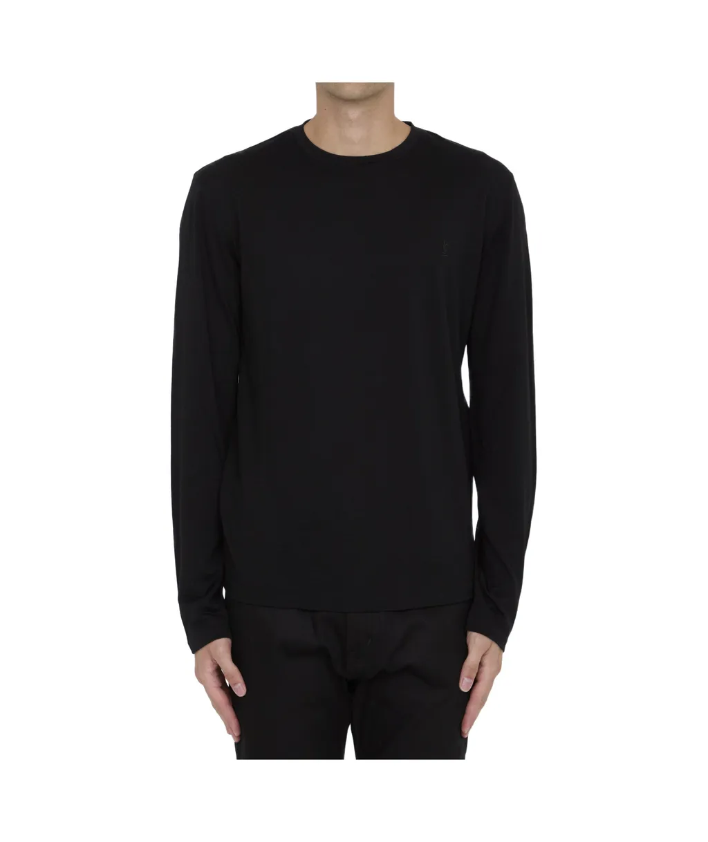 Saint Laurent Cassandre Crewneck T-Shirt