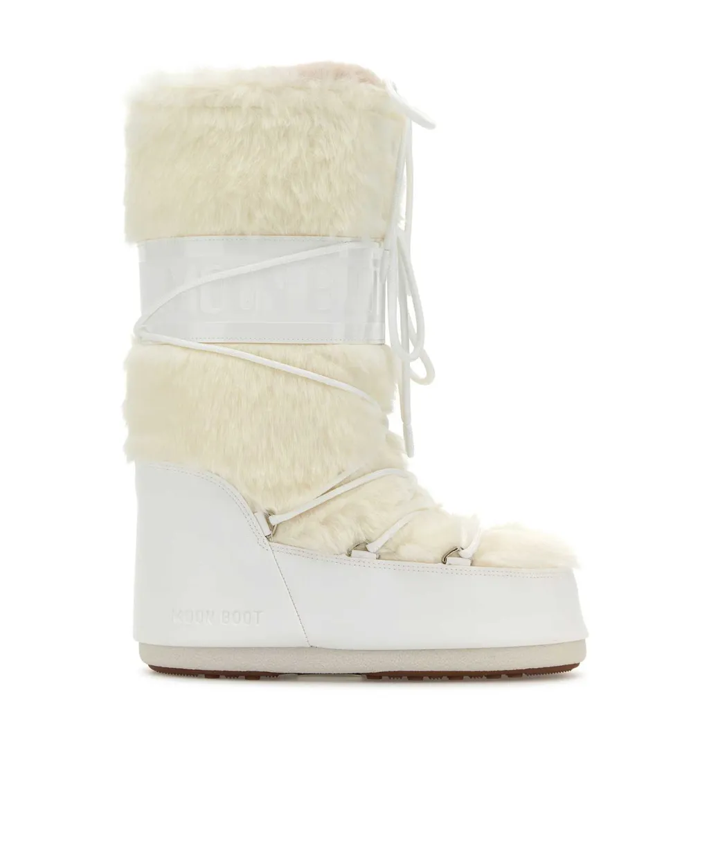 Moon Boot Icon Faux-Fur Lace-Up Snow Boots