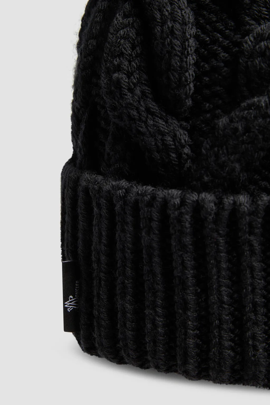 Moncler Logo Patch Knit Beanie