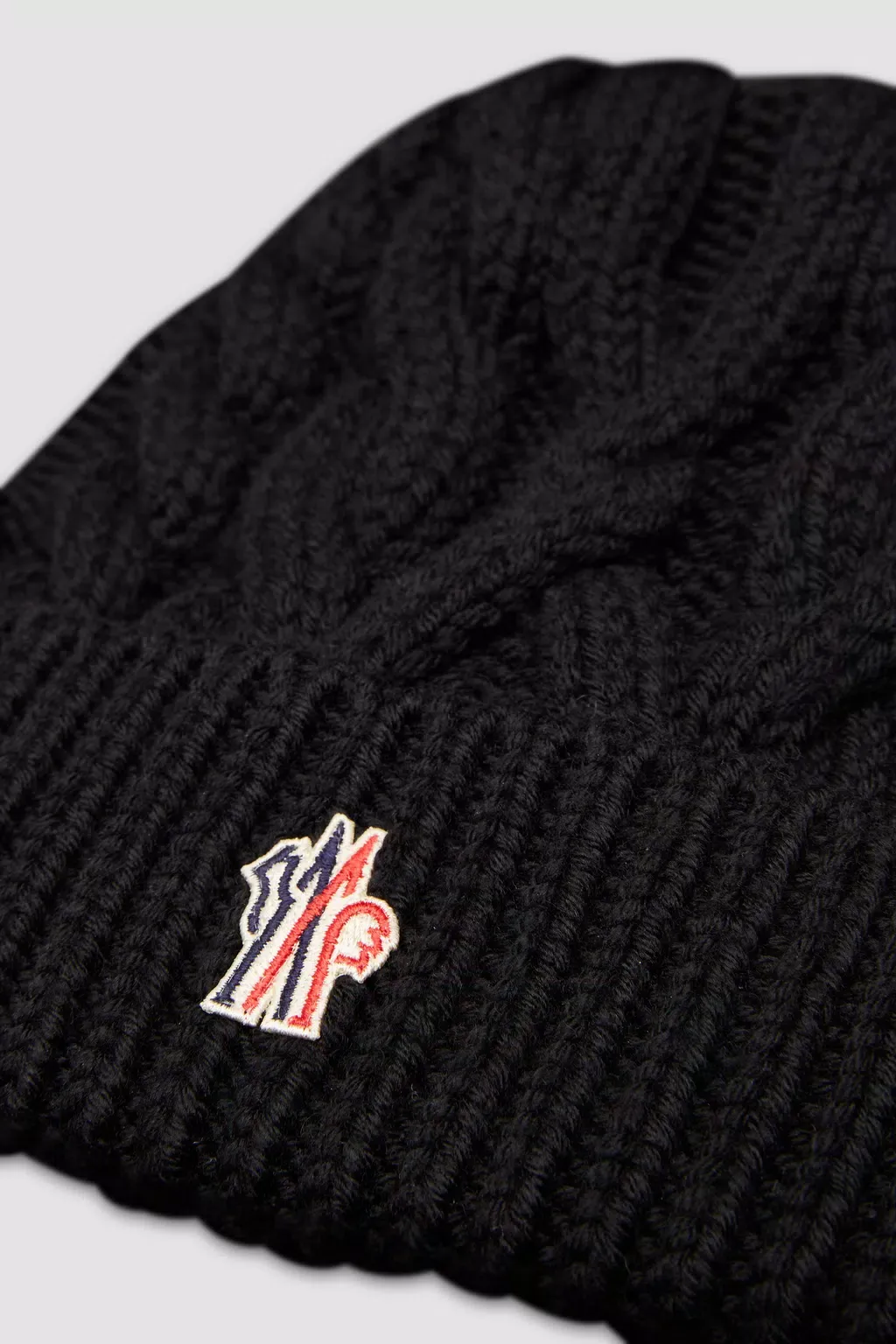 Moncler Logo Patch Knit Beanie