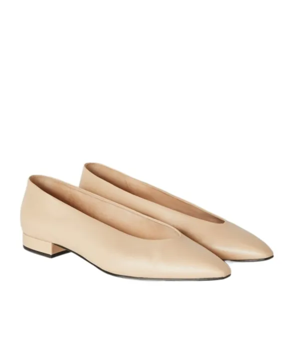 Loro Piana Rebecca Pointed-Toe Ballerina Shoes