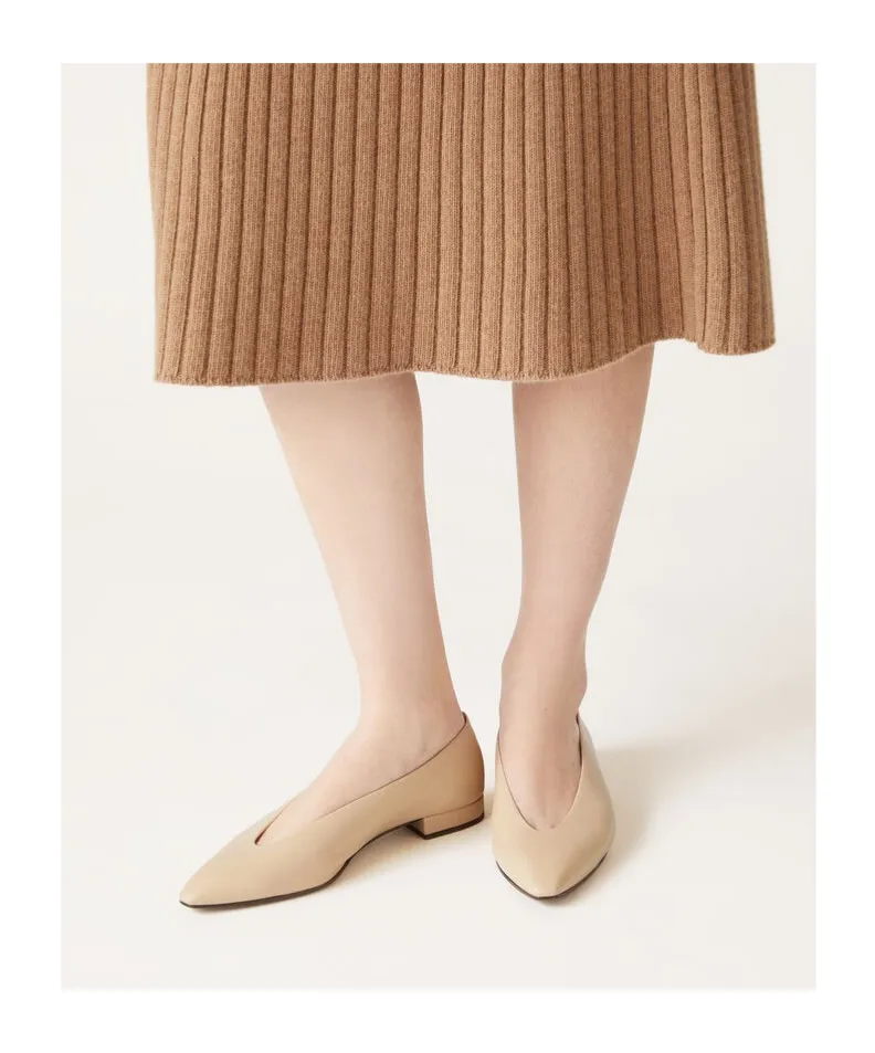 Loro Piana Rebecca Pointed-Toe Ballerina Shoes