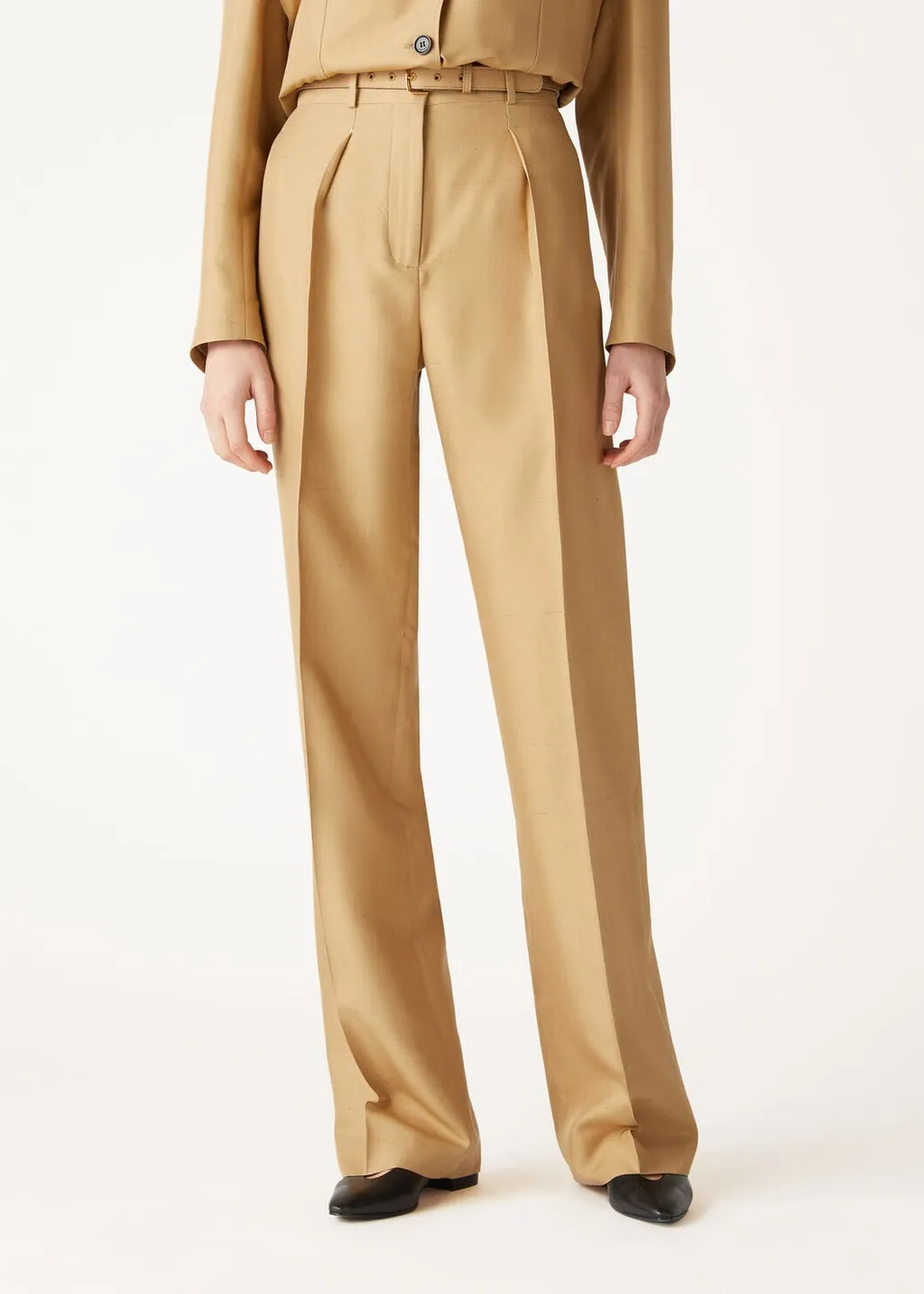 Loro Piana Edward Belted Trousers