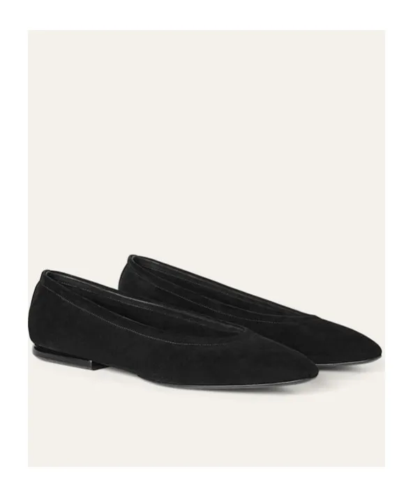 Loro Piana Round Toe Slip-On Flat Shoes