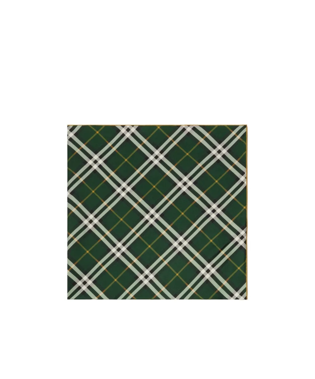 Burberry Check Printed Finished-Edge Scarf