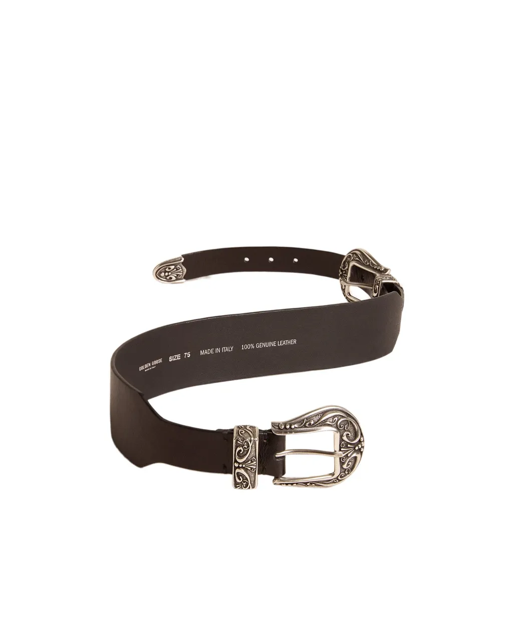 Golden Goose Deluxe Brand Double Buckled Belt