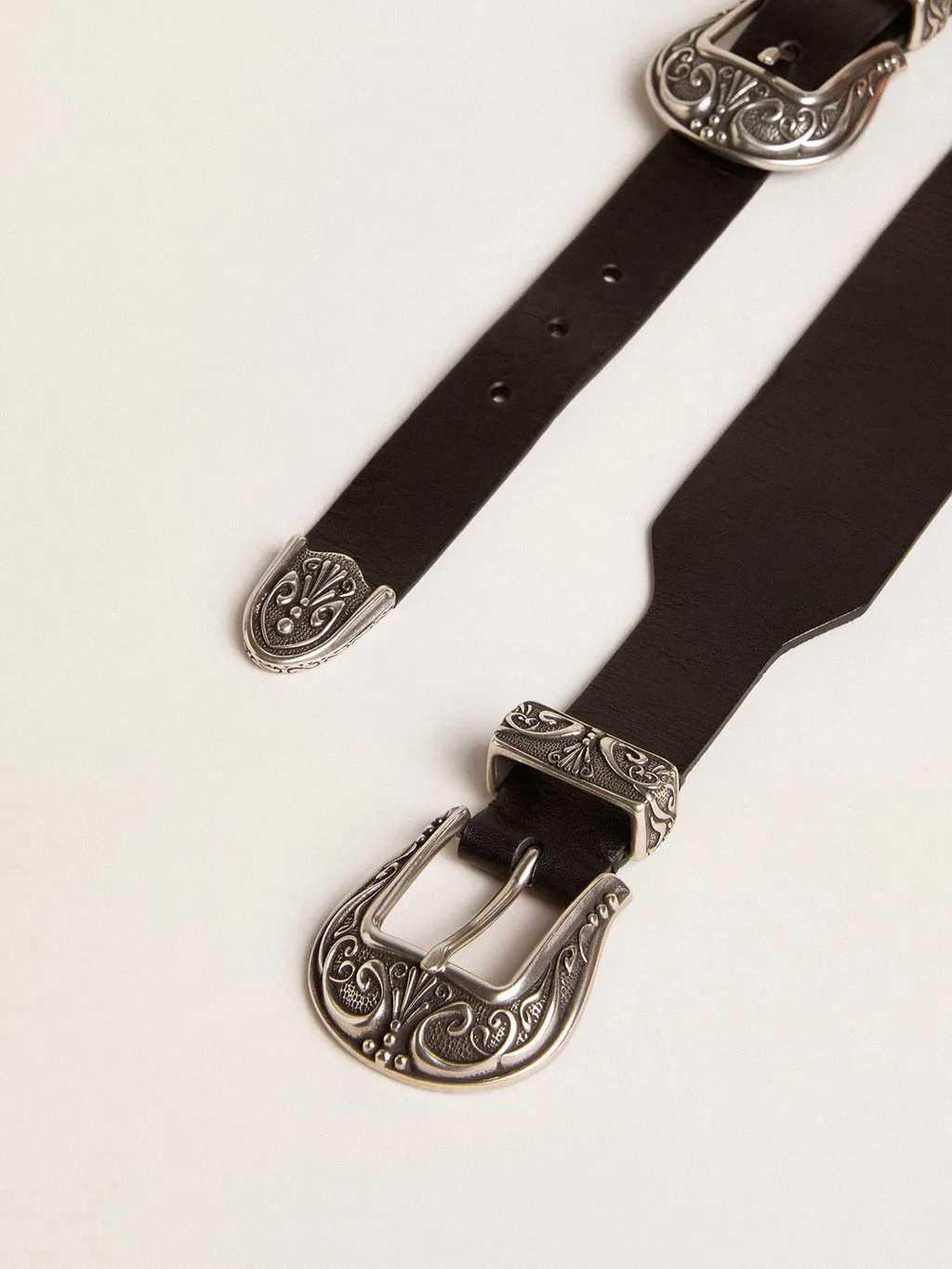 Golden Goose Deluxe Brand Double Buckled Belt