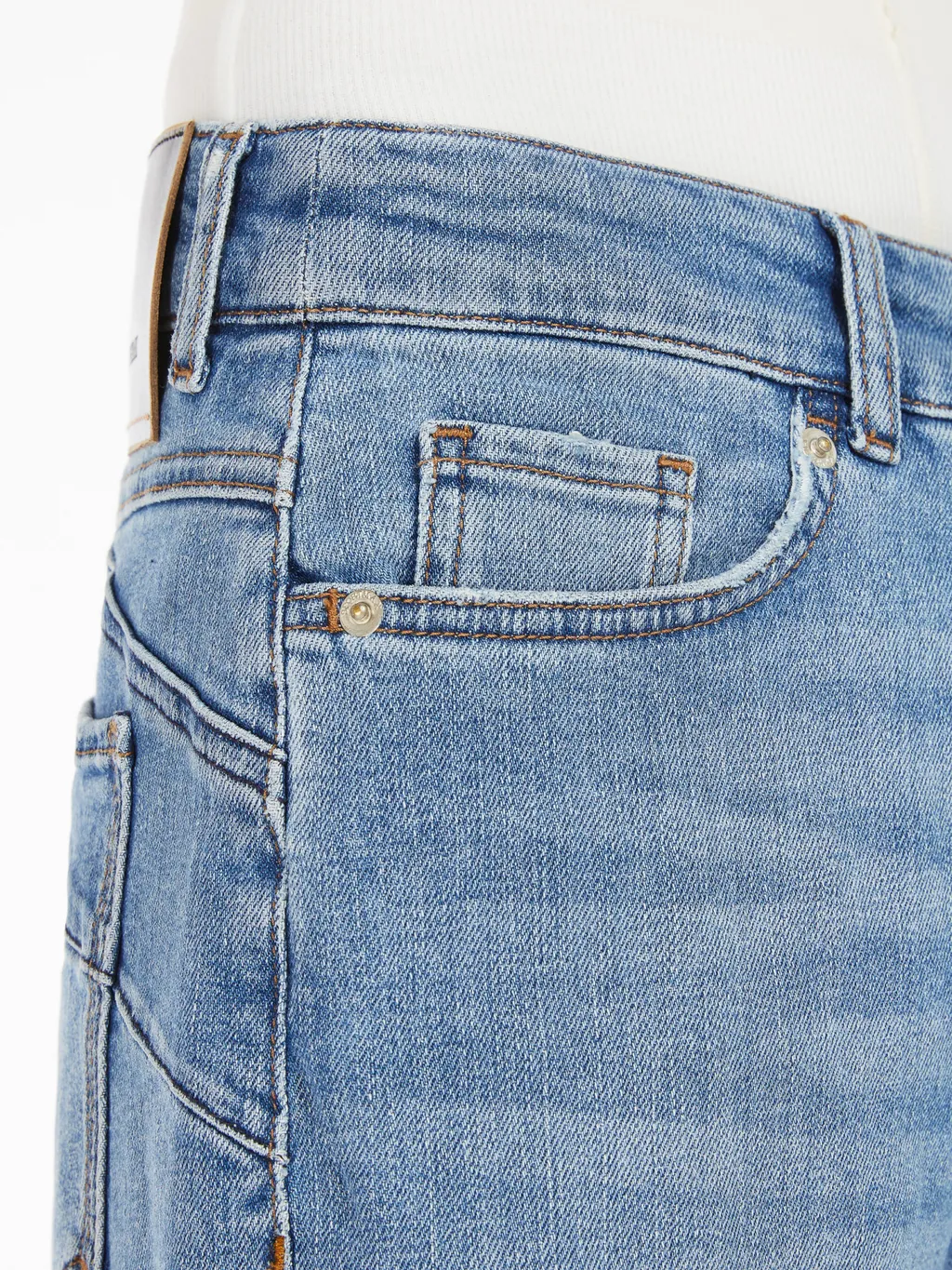 Sportmax Logo Patch Straight Leg Jeans