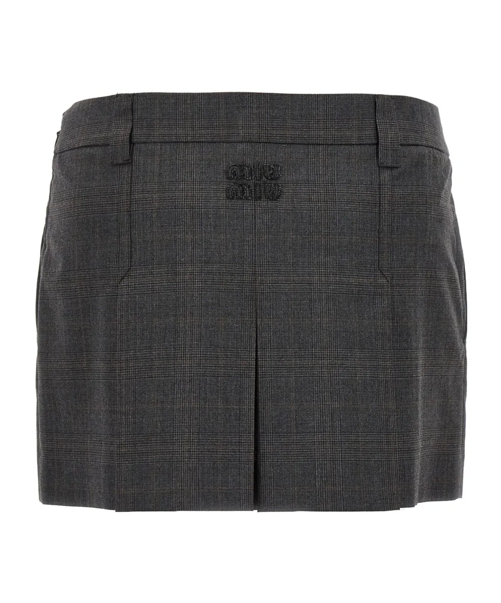 Prince Of Wales Check Miniskirt
