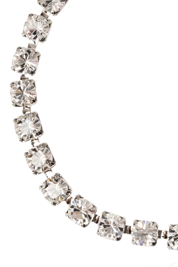 Dsquared2 Crystal-Embellished Logo Charm Bracelet