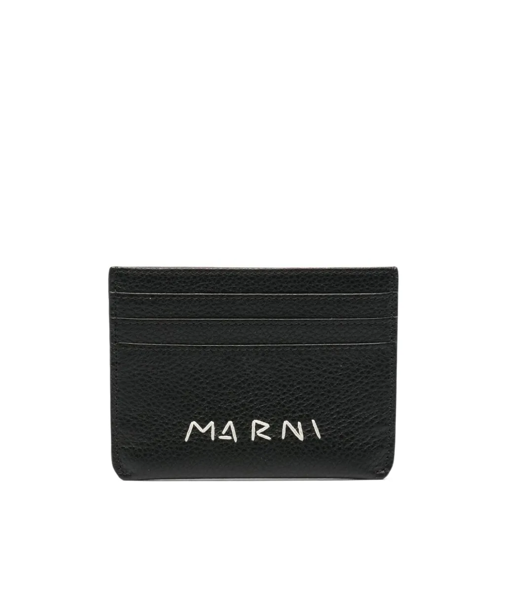 Marni Logo Detailed Card Case