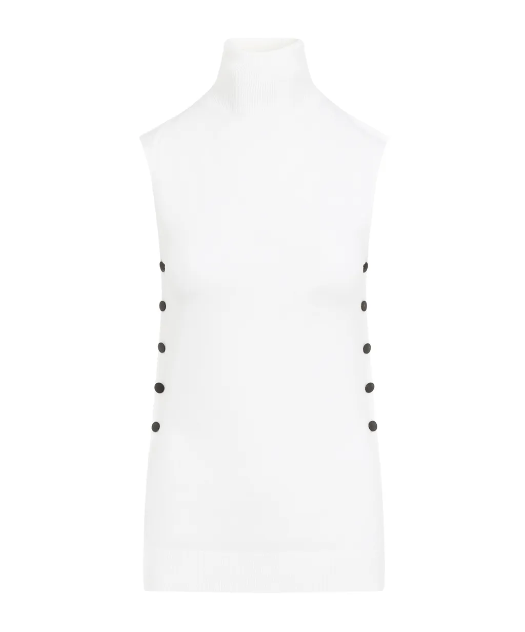 Giorgio Armani Mock-Neck Knitted Top