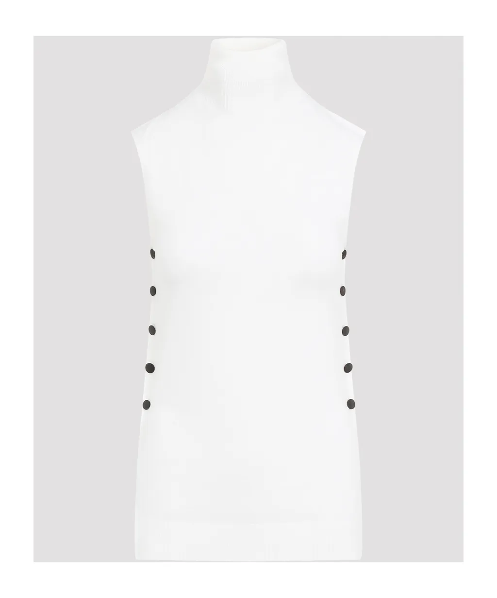 Giorgio Armani Mock-Neck Knitted Top