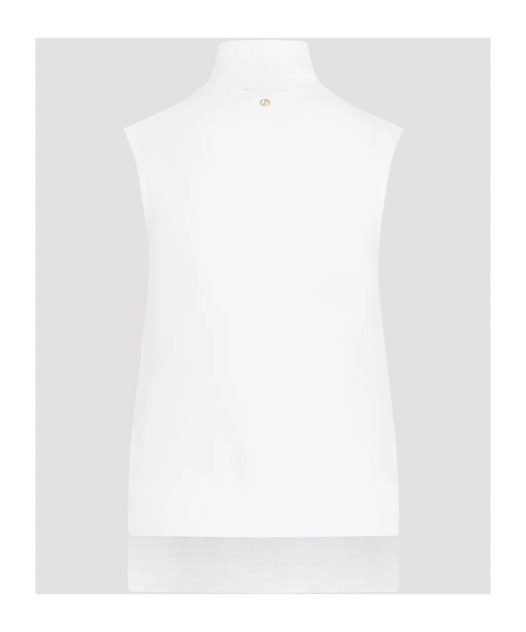 Giorgio Armani Mock-Neck Knitted Top