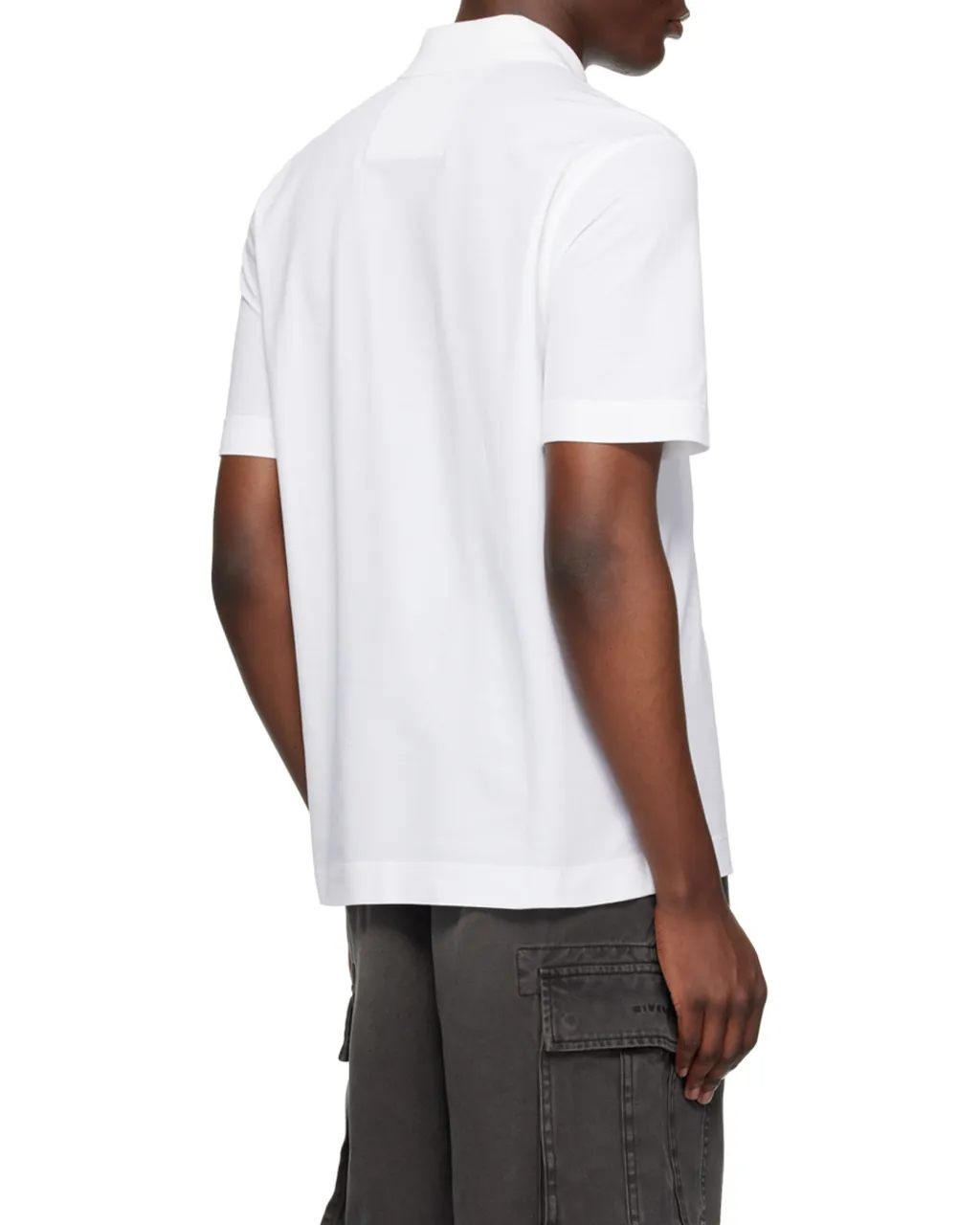 Givenchy Metal Clip Short-Sleeved Polo Shirt
