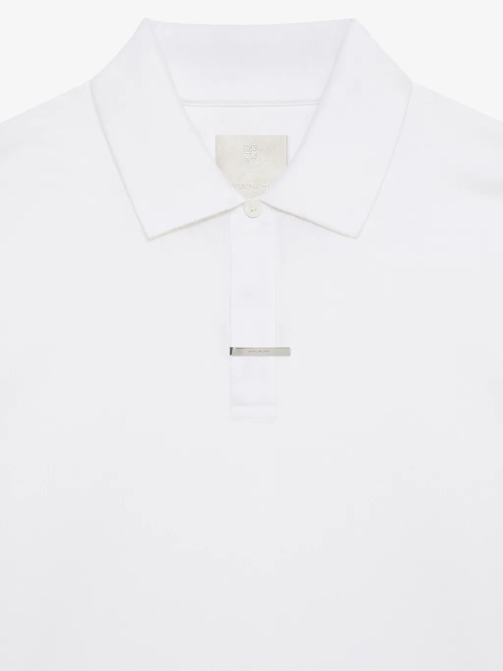 Givenchy Metal Clip Short-Sleeved Polo Shirt