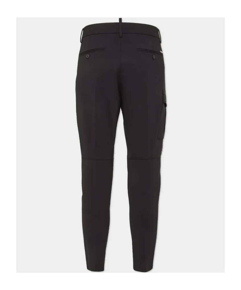 Dsquared2 Mid-Rise Tapered Cargo Trousers