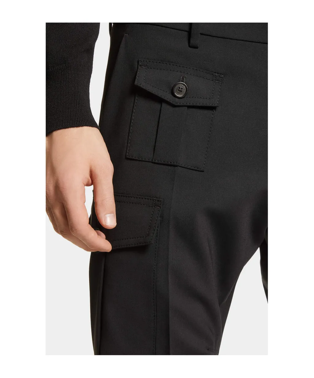 Dsquared2 Mid-Rise Tapered Cargo Trousers