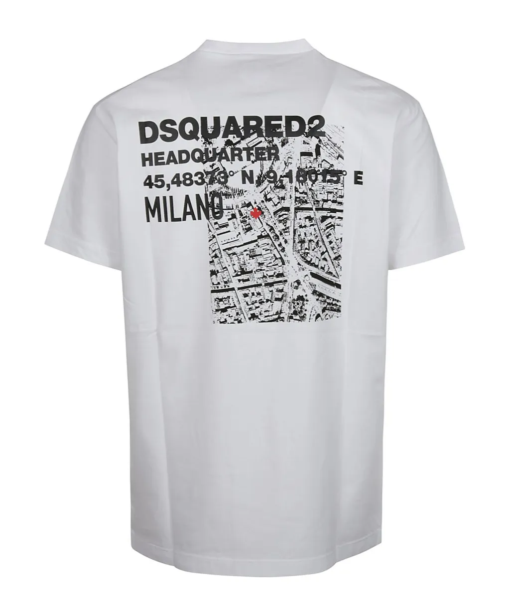 Dsquared2 Logo Printed Crewneck T-Shirt