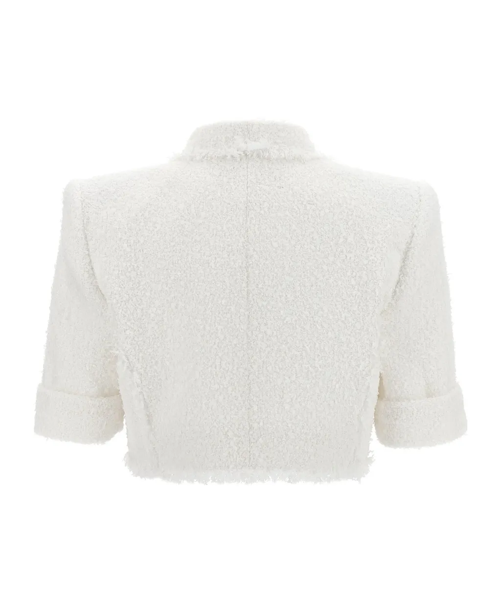 Balmain Tweed Cropped Jacket