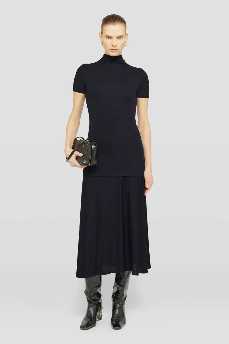 Jil Sander High-Neck Midi Dress