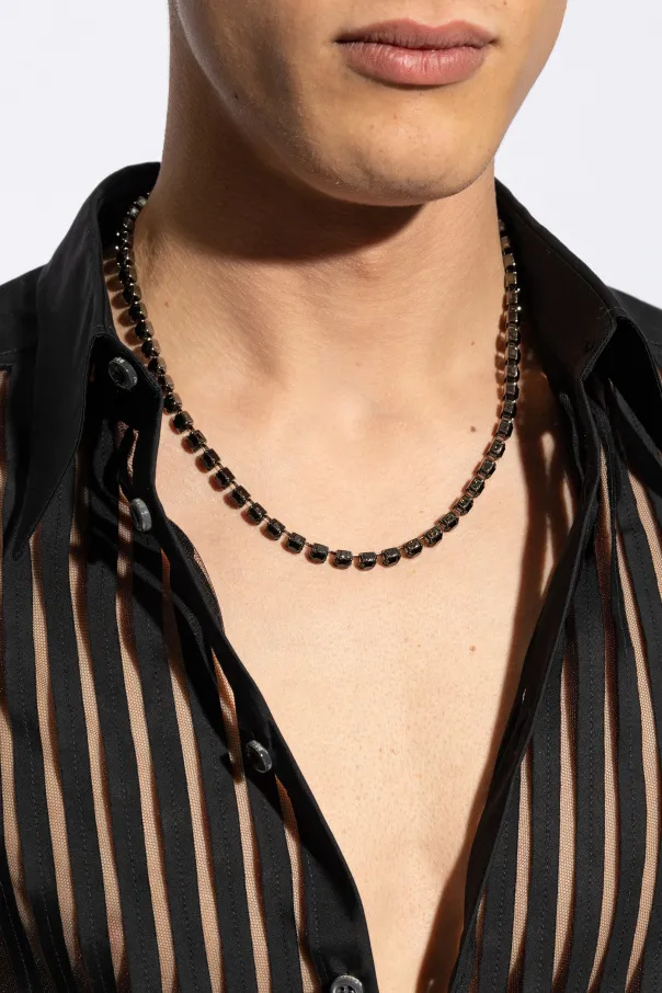 Dsquared2 Crystal Embellished Pendant Necklace