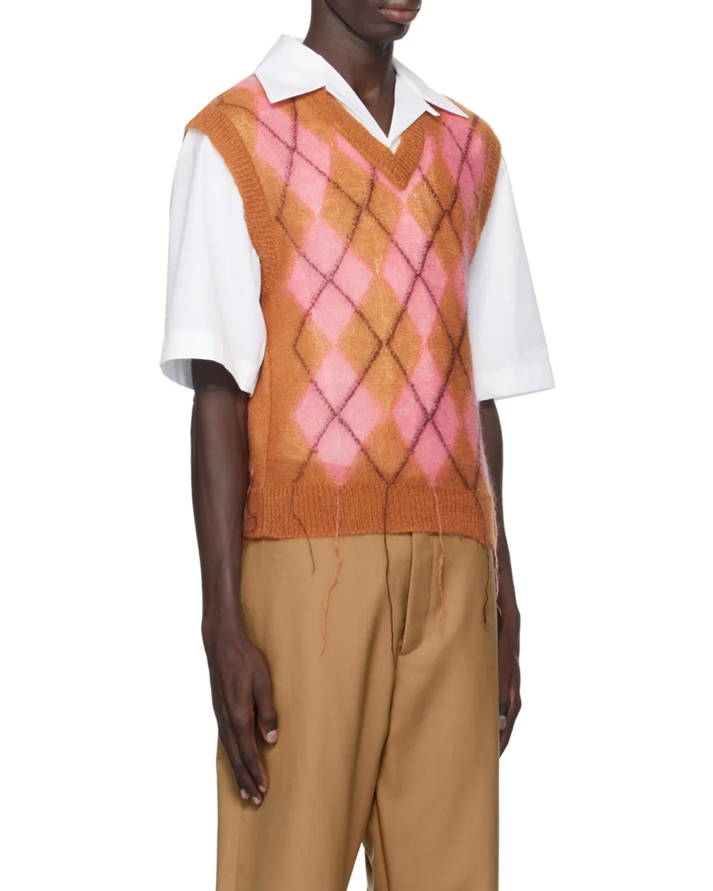Marni Geometric Patterned Knitted Vest