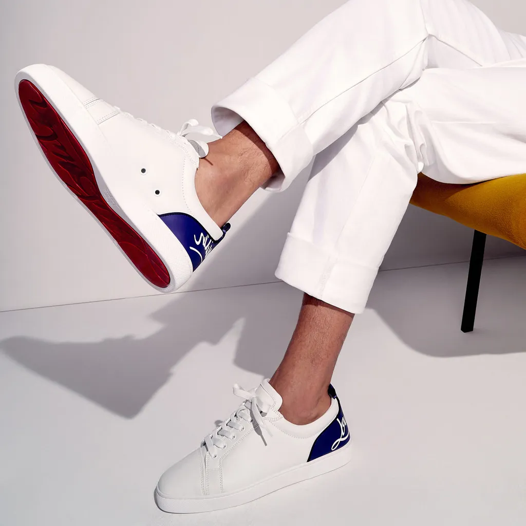Christian Louboutin Fun Louis Junior Lace-Up Sneakers