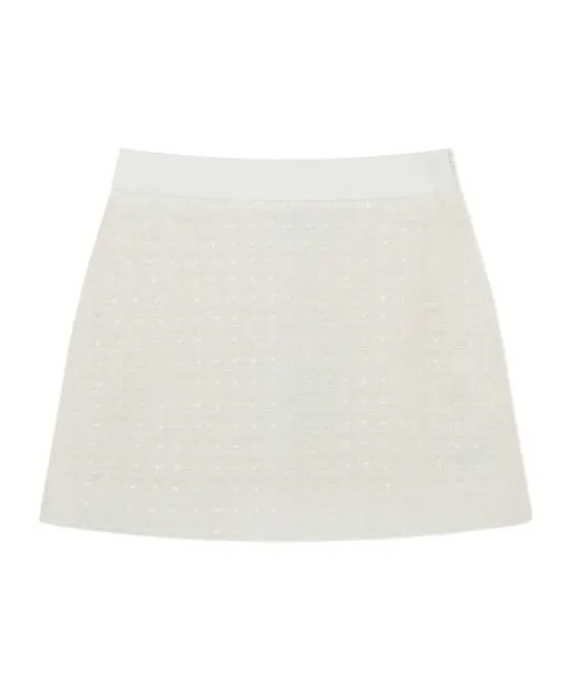 Casablanca Tweed Mini Skirt