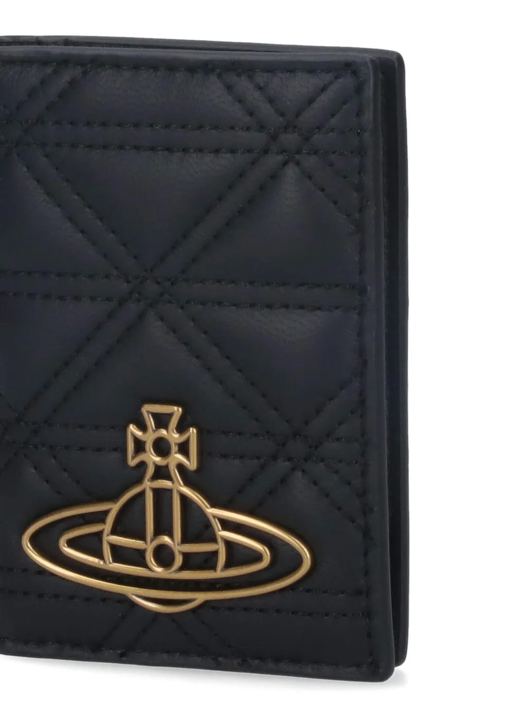 Vivienne Westwood Orb Plaque Quilted Bi-Fold Wallet