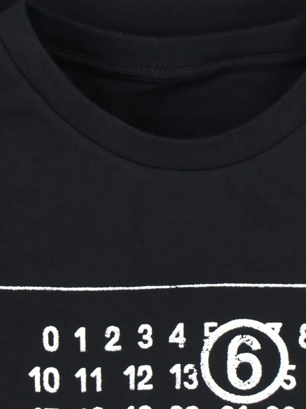 Mm6 Maison Margiela Logo Printed Crewneck T-Shirt