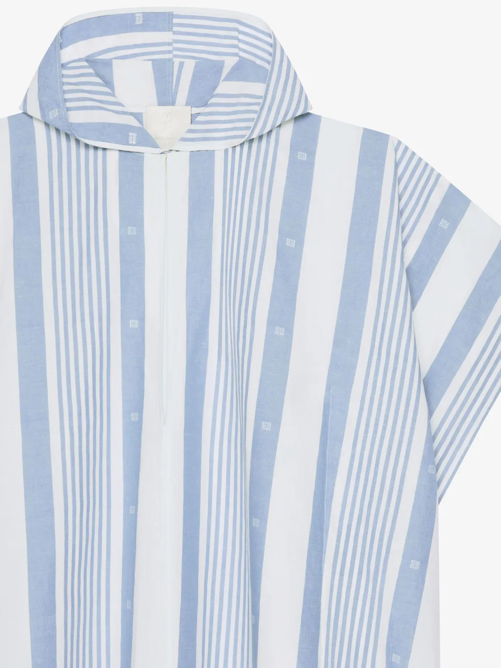 Kaftan In Cotton And Linen With 4G Stripes